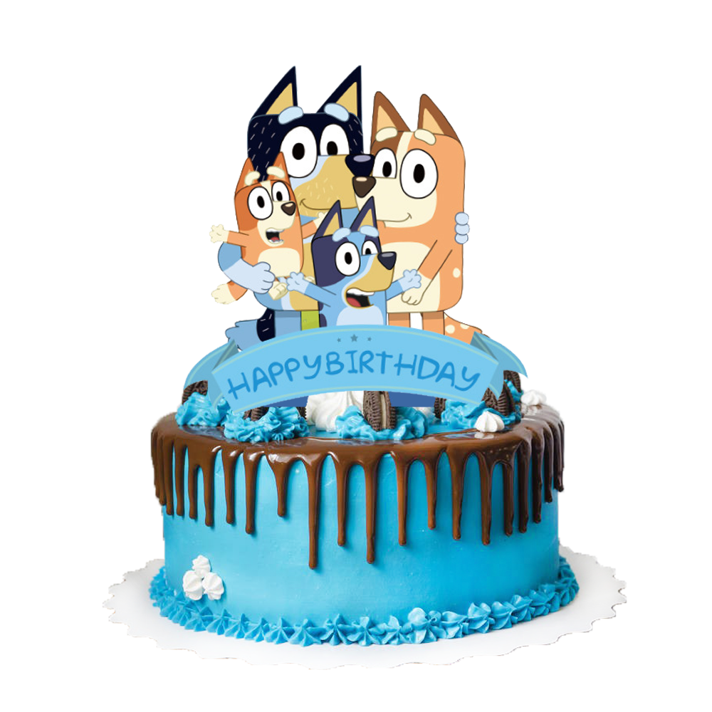 Bluey Cake Topper Bluey Birthday Party Bluey Party Decorations -   Ireland