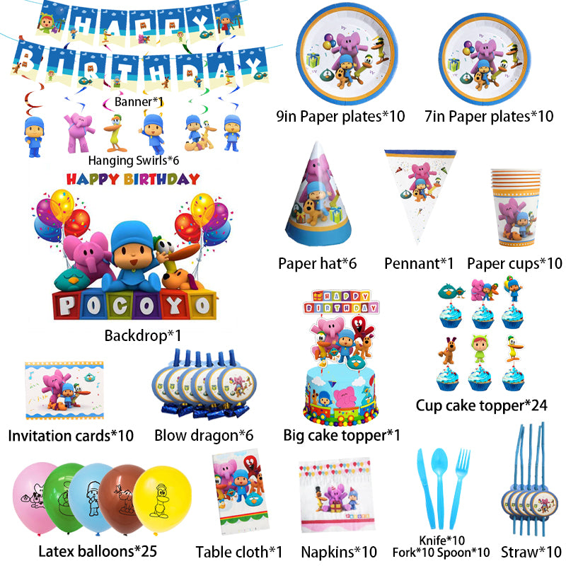 Pocoyo Birthday Party Supplies